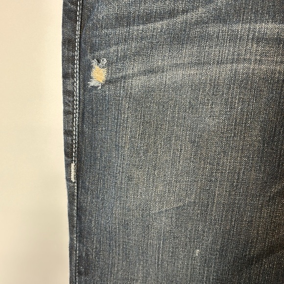 True Religion Classic Denim Straight Distressed Jeans style # MDE859Z05 - Picture 5 of 14